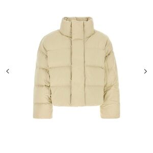 Elegant Beige Puffer Jacket for Women